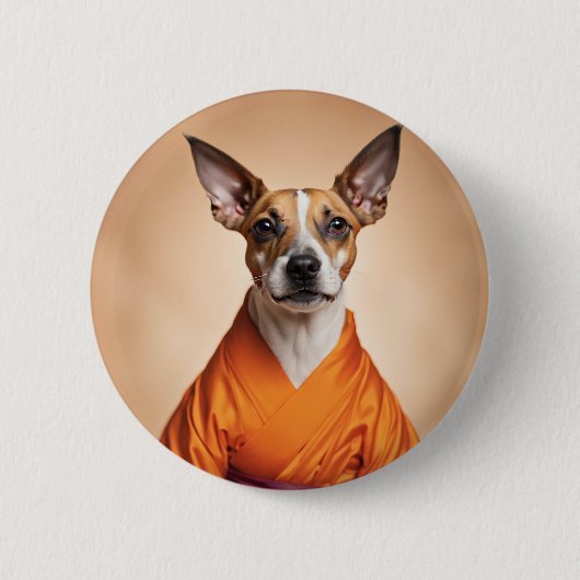 Buddhist Brazilian Terrier Button (Vorderseite)