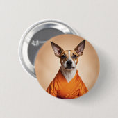 Buddhist Brazilian Terrier Button (Vorne & Hinten)