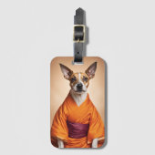 Buddhist Brazilian Terrier Gepäckanhänger (Vorderseite Vertikal)