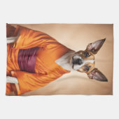 Buddhist Brazilian Terrier Geschirrtuch (Horizontal)
