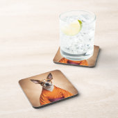 Buddhist Brazilian Terrier Getränkeuntersetzer (Rechte Seite)