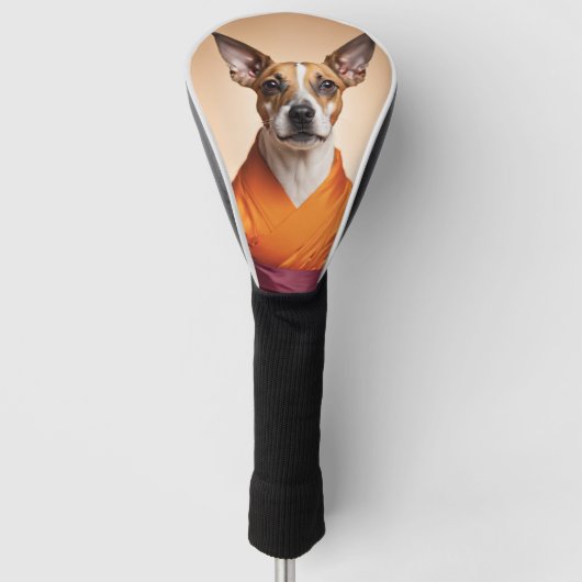 Buddhist Brazilian Terrier Golf Headcover (Vorderseite)