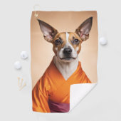 Buddhist Brazilian Terrier Golfhandtuch (Insitu)