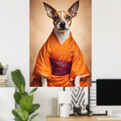 Buddhist Brazilian Terrier Poster (Heimbüro)