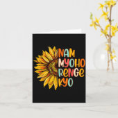 Buddhist Buddhism Sunflower Nam A Myoho Renge Kyo  Karte (Gelbe Blume)