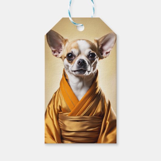 Buddhist Chihuahua Geschenkanhänger (Vorderseite)