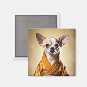 Buddhist Chihuahua Magnet (Vorderseite/Rückseite)