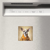 Buddhist Chihuahua Magnet (In Situ (Geschirrspüler))