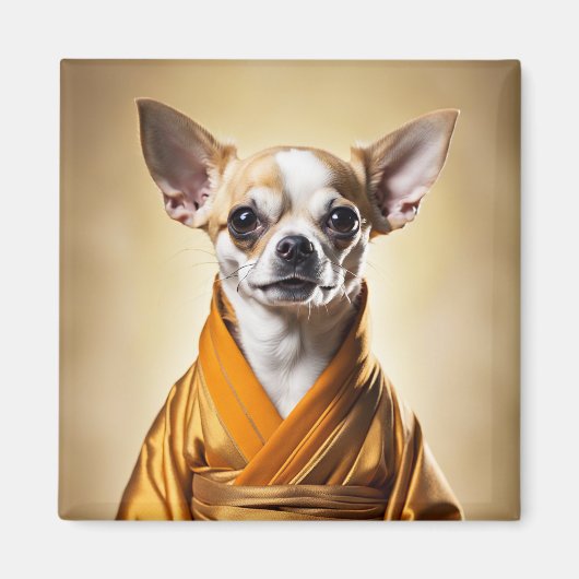 Buddhist Chihuahua Magnet (Vorne)