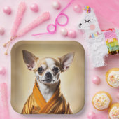 Buddhist Chihuahua Pappteller (Party)