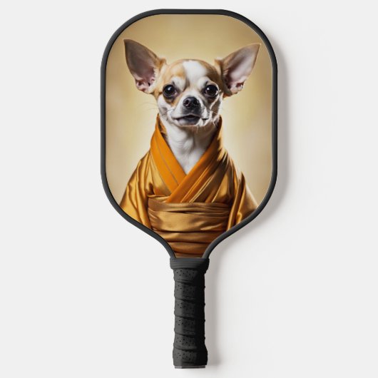 Buddhist Chihuahua Pickleball Schläger (Vorderseite)
