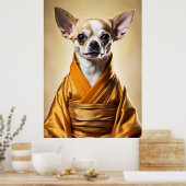 Buddhist Chihuahua Poster (Küche)
