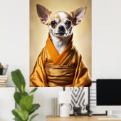 Buddhist Chihuahua Poster (Heimbüro)