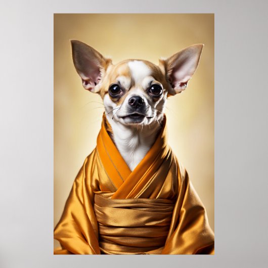 Buddhist Chihuahua Poster (Vorne)