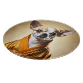 Buddhist Chihuahua Schneidebrett (Ecke)
