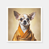 Buddhist Chihuahua Serviette (Vorderseite)