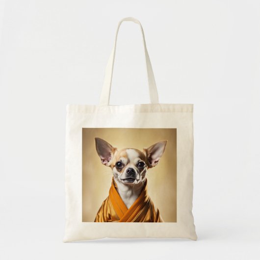Buddhist Chihuahua Tragetasche (Vorne)