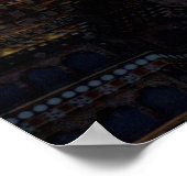 Buddhist Dzong Roof Poster (Ecke)