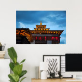 Buddhist Dzong Roof Poster (Heimbüro)