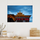 Buddhist Dzong Roof Poster (Küche)