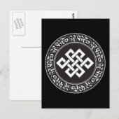 Buddhist Endless Knot Postkarte (Vorne/Hinten)