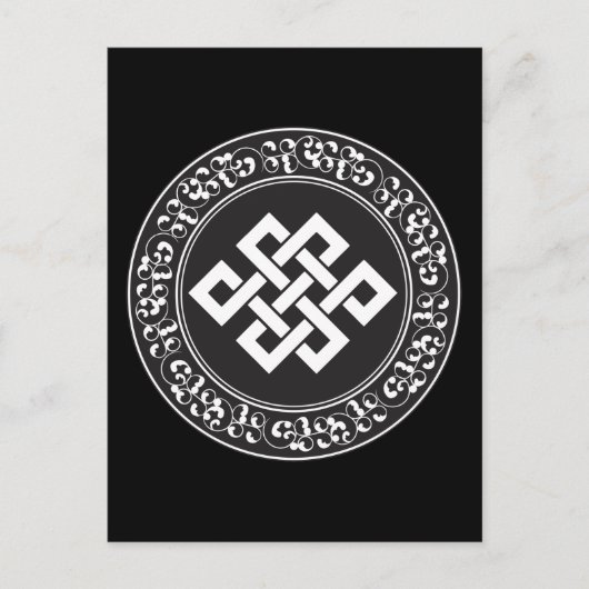 Buddhist Endless Knot Postkarte (Vorderseite)