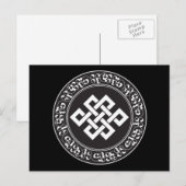 Buddhist Endless Knot Postkarte (Vorne/Hinten)