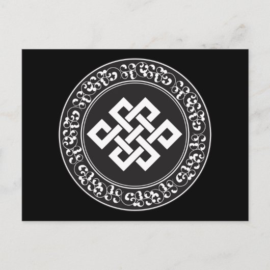 Buddhist Endless Knot Postkarte (Vorderseite)