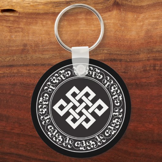 Buddhist Endless Knot Schlüsselanhänger (Vorderseite)