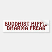 Buddhist Hippie Dharma Freak Autoaufkleber (Vorne)