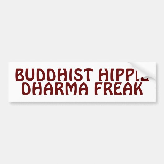 Buddhist Hippie Dharma Freak Autoaufkleber (Vorne)