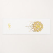 Buddhist Holy Symbol Om In Gold Yogamatte (Vorderseite (Horizontal))