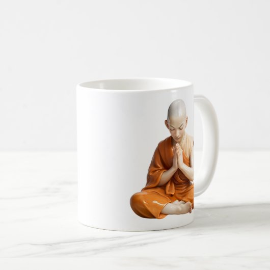 Buddhist Innenfrieden Kaffeetasse (VorderseiteRechts)