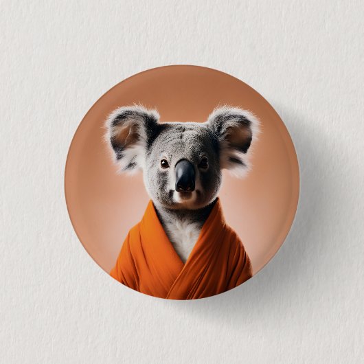 Buddhist Koala Button (Vorderseite)