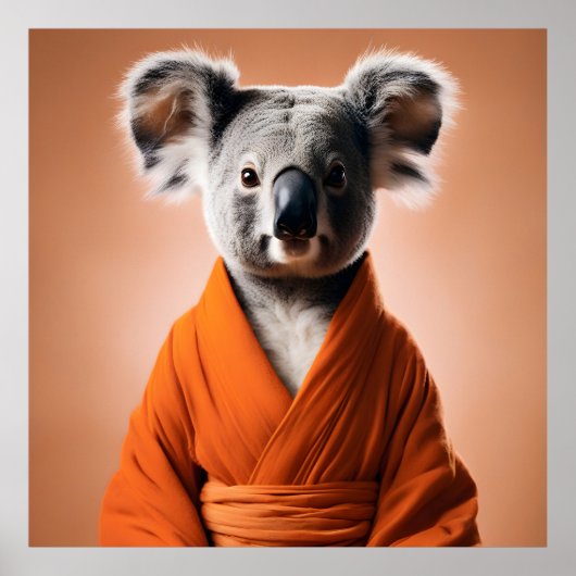Buddhist Koala Poster (Vorne)