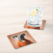Buddhist Koala Rechteckiger Pappuntersetzer (Vor Ort)
