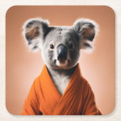 Buddhist Koala Rechteckiger Pappuntersetzer (Vorderseite)