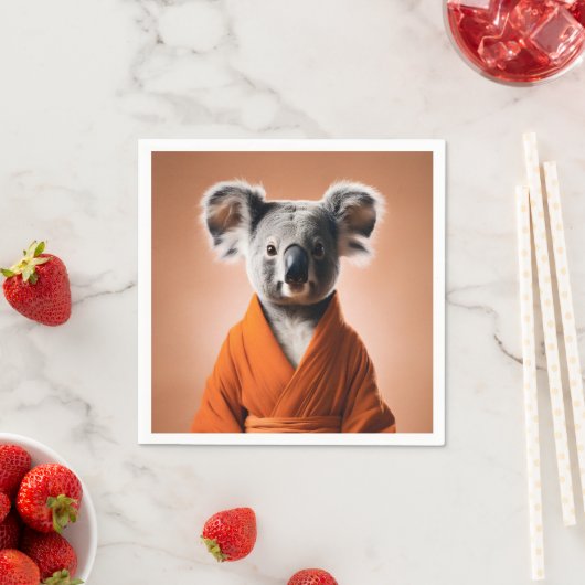 Buddhist Koala Serviette (Beispiel)