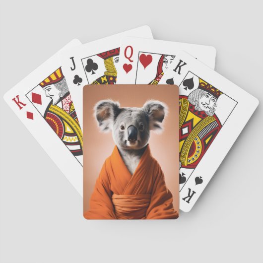 Buddhist Koala Spielkarten (Rückseite)