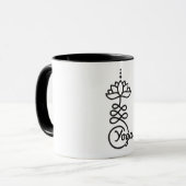 Buddhist Lotus Unalome Symbol/ Yoga Tasse (Vorderseite Links)