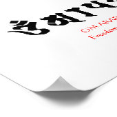 Buddhist Mantra Poster (Ecke)