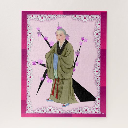 Buddhist Monk Jigsaw Puzzle (Vertikal)