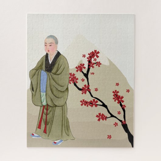 Buddhist Monk Jigsaw Puzzle (Vertikal)