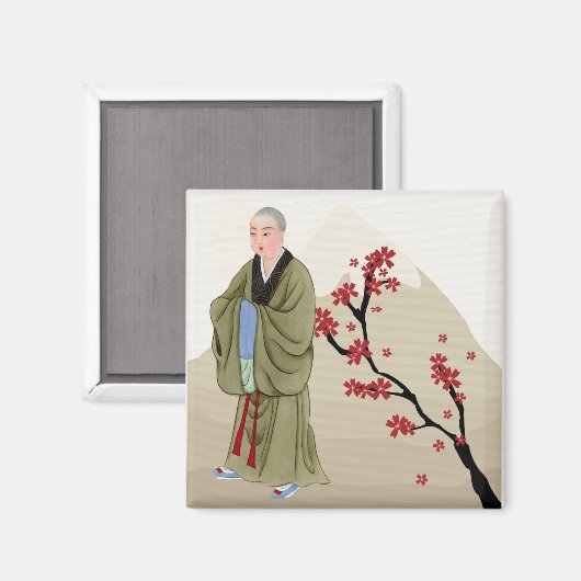 Buddhist Monk Magnet (Vorderseite/Rückseite)