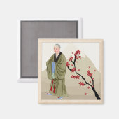 Buddhist Monk Magnet (Vorderseite/Rückseite)