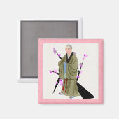 Buddhist Monk Magnet (Vorderseite/Rückseite)