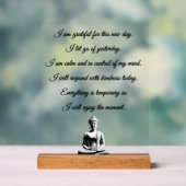 Buddhist Morning Prayer Acrylschild (Neutral)