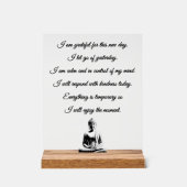 Buddhist Morning Prayer Acrylschild (Vorderseite)