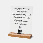 Buddhist Morning Prayer Acrylschild (Winkel)