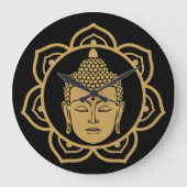 Buddhist Nirvana Day Große Wanduhr (Vorderseite)